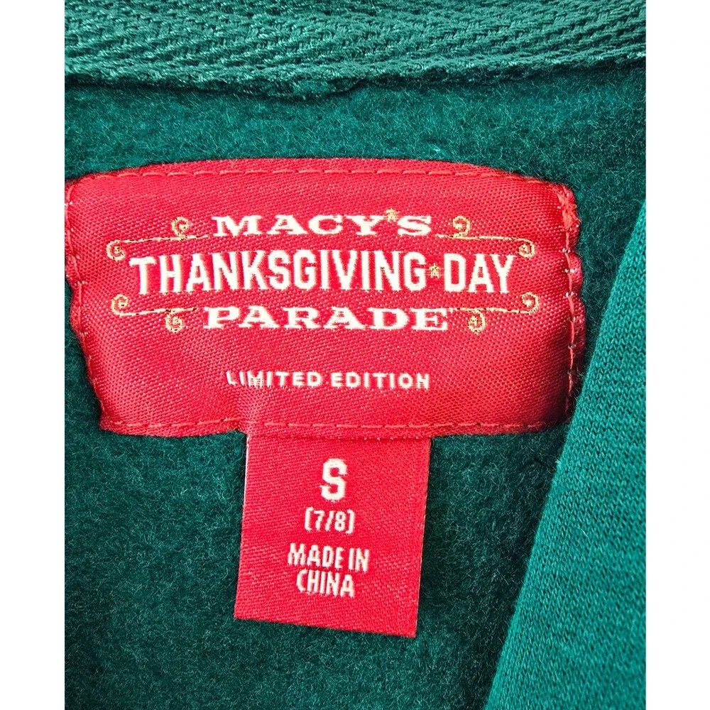 Macy's Thanksgiving Day Parade Sweatshirt Little Girls S 7/8 Aventurine Pullover - Picture 9 of 15